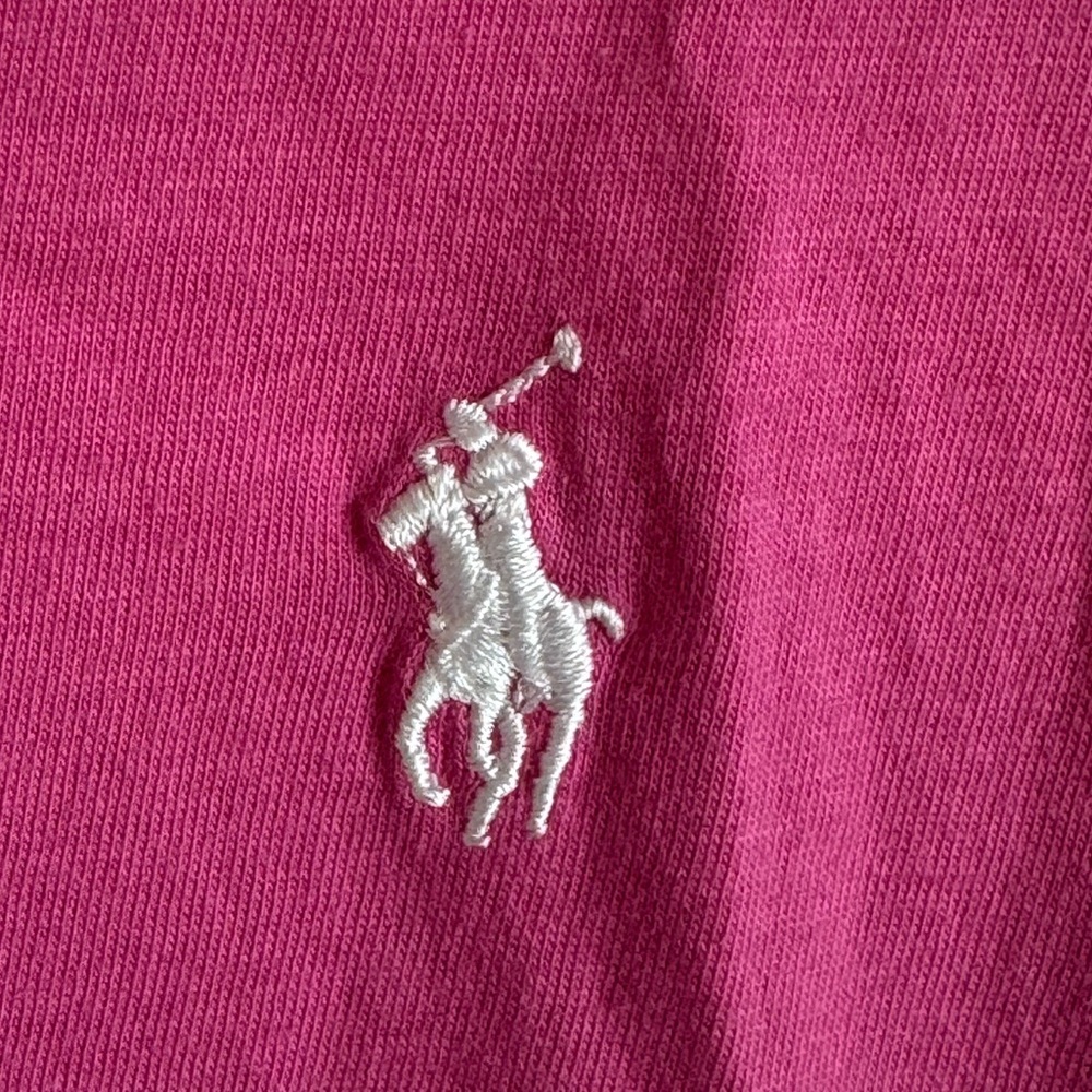 Ralph Lauren Sport Women’s Striped Pink and White Shirt Size Large - Picture 2 of 4